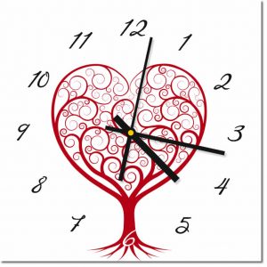 Ideja za darilo: Steklena ura Luminum, s srčnim drevesom