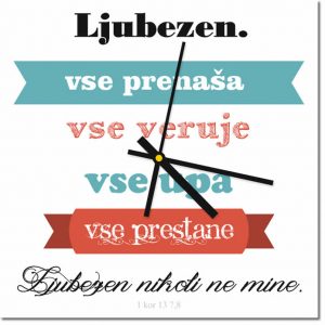 Ideja za darilo: Steklena ura Luminum, odlomek iz Visoke pesmi
