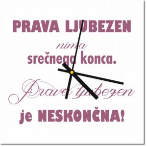 Ideja za darilo: Steklena ura Luminum napis