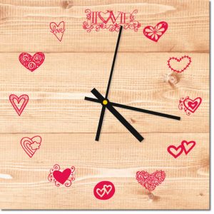 Ideja: Steklena ura Luminum s srčki